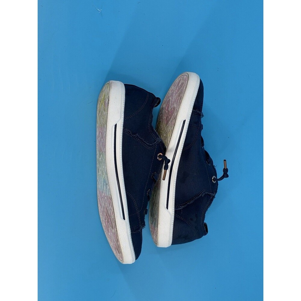 Skechers BOBS B Cute 2.0 Women’s 8.5 Navy Canvas Memory Foam Sneakers - Picture 2 of 7